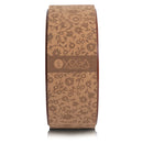 Yoga Design Lab Yoga Cork Wheel Floral - 32 cm x 13 cm Sand - Yoga Wheel