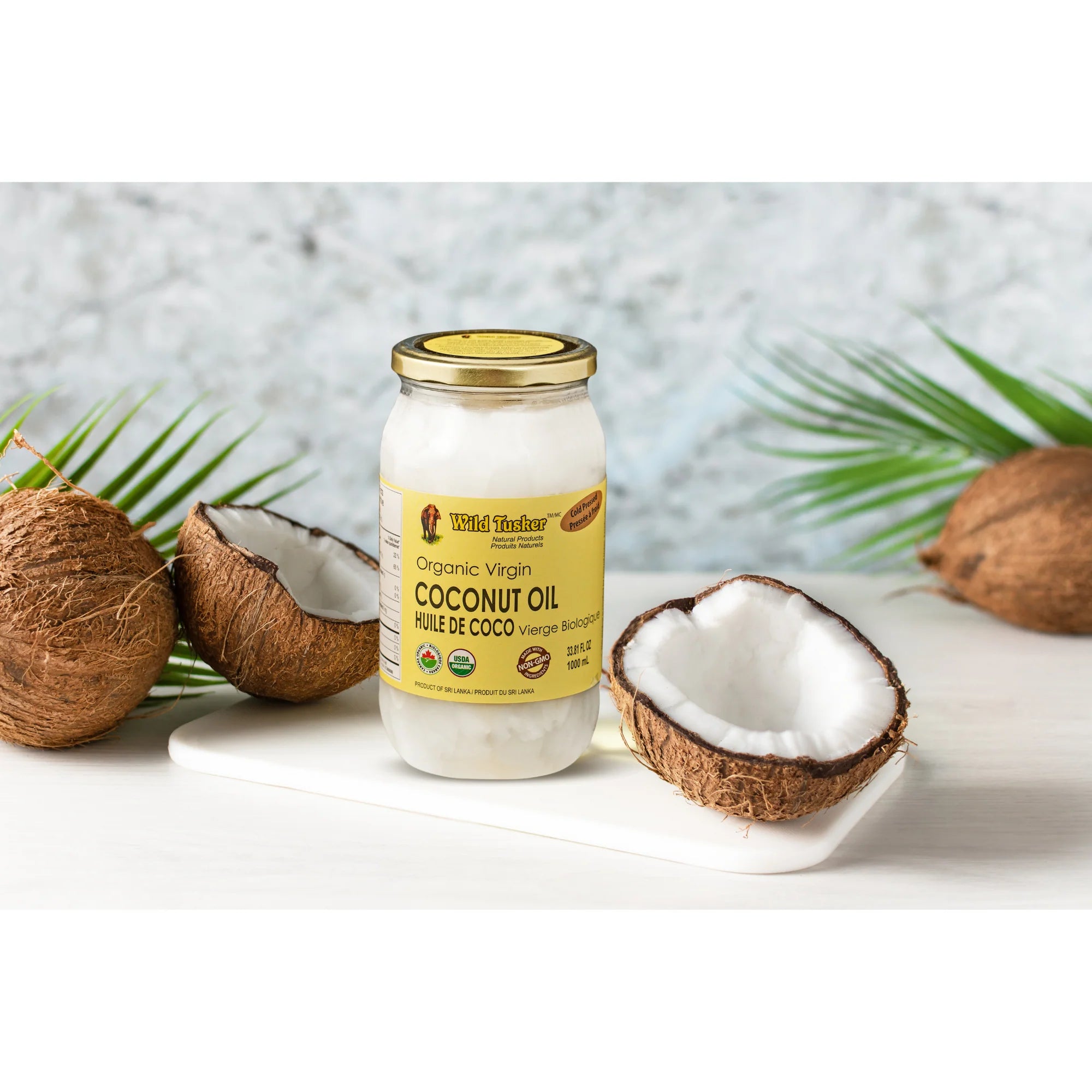 Wild Tusker Organic Virgin Coconut Oil 1000ml