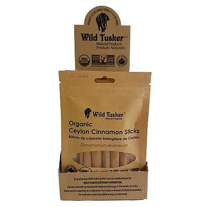 Wild Tusker Organic Cinnamon Sticks / 12x20g