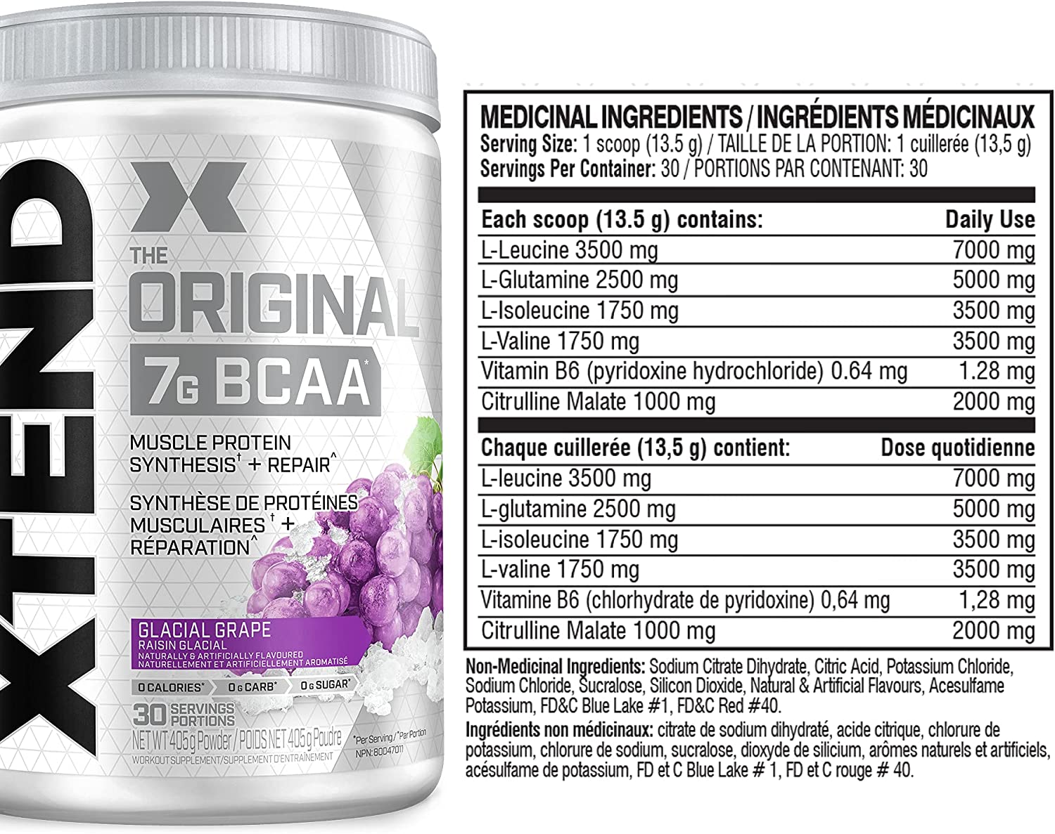 XTEND Original BCAA 30srv / Glacial Grape