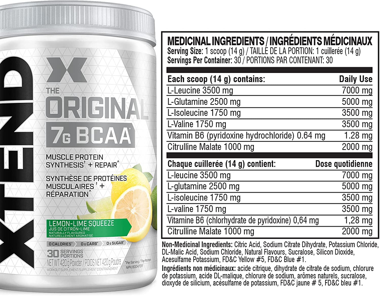 XTEND Original BCAA 30srv / Lemon Lime Squeeze