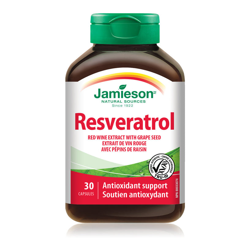 Jamieson Resveratrol Red Wine Extract w Grape Seed