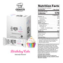 Genius Gourmet KETO Bars - Birthday Cake 12 Bars - Bars
