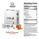 Genius Gourmet KETO Bars - Salted Caramel 12 Bars - Bars