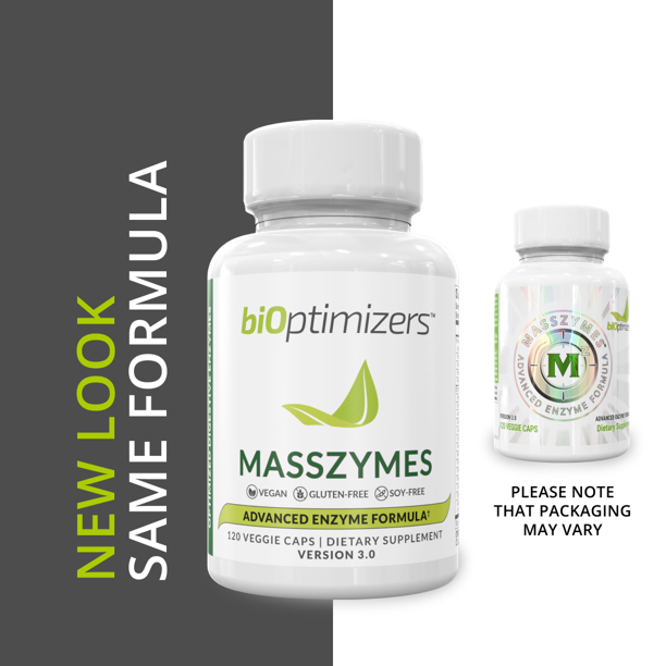 biOptimizers Masszymes - Advanced Enzyme Formula, 120 Capsules, new look
